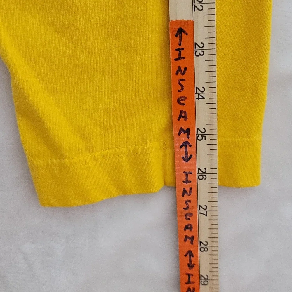 Vintage Peter Max Sweat Pants Mens Medium Yellow Neo Max Art 1980s USA